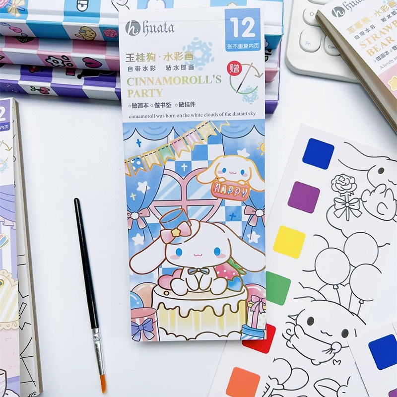 

Lukisan Cat Air Kreatif Guas Lukisan Buku Grafiti Kartun Buku Lukisan Anak-anak Buku Lukisan Cat Air Kertas Lukisan Anak-anak Buku Built-In Alat Lukisan Cat