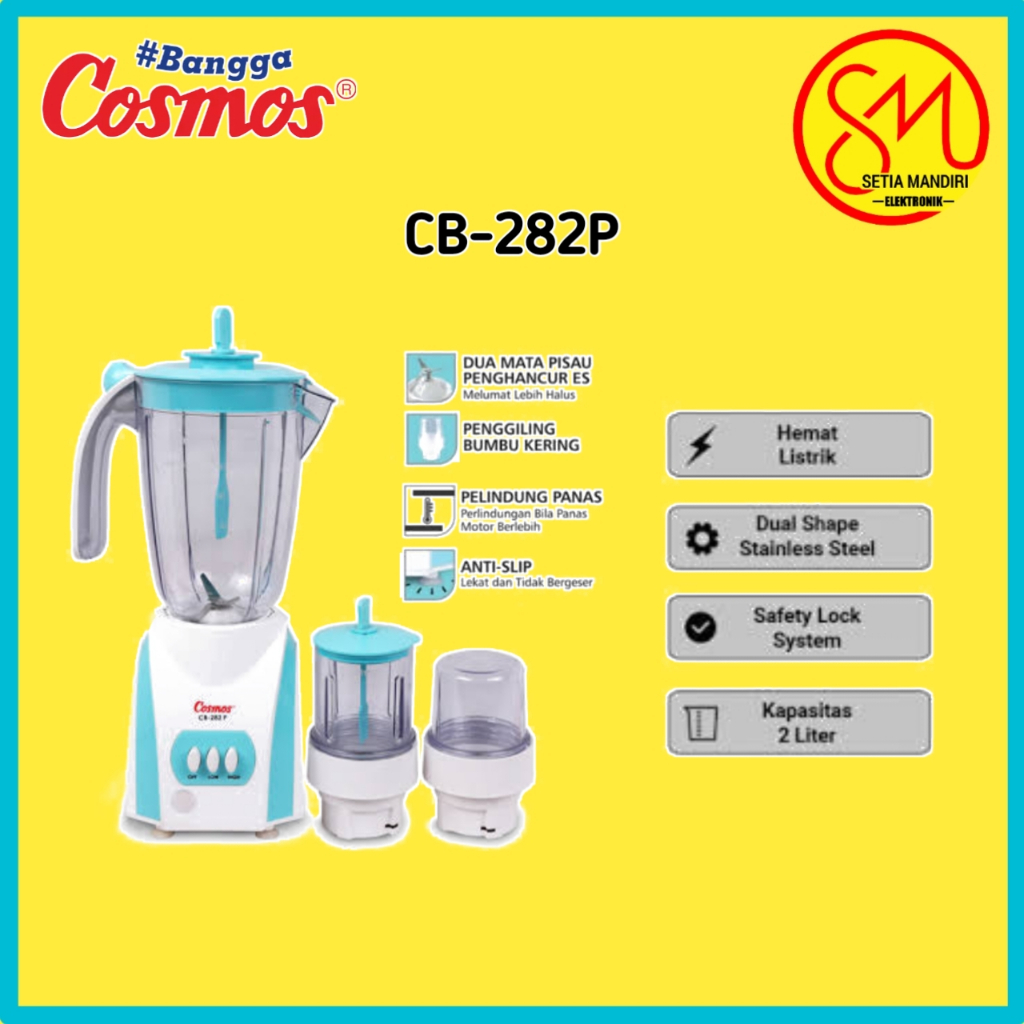 COSMOS blender plastik 3in1 CB 282P/ cb 282 P / CB282P / CB-282 P