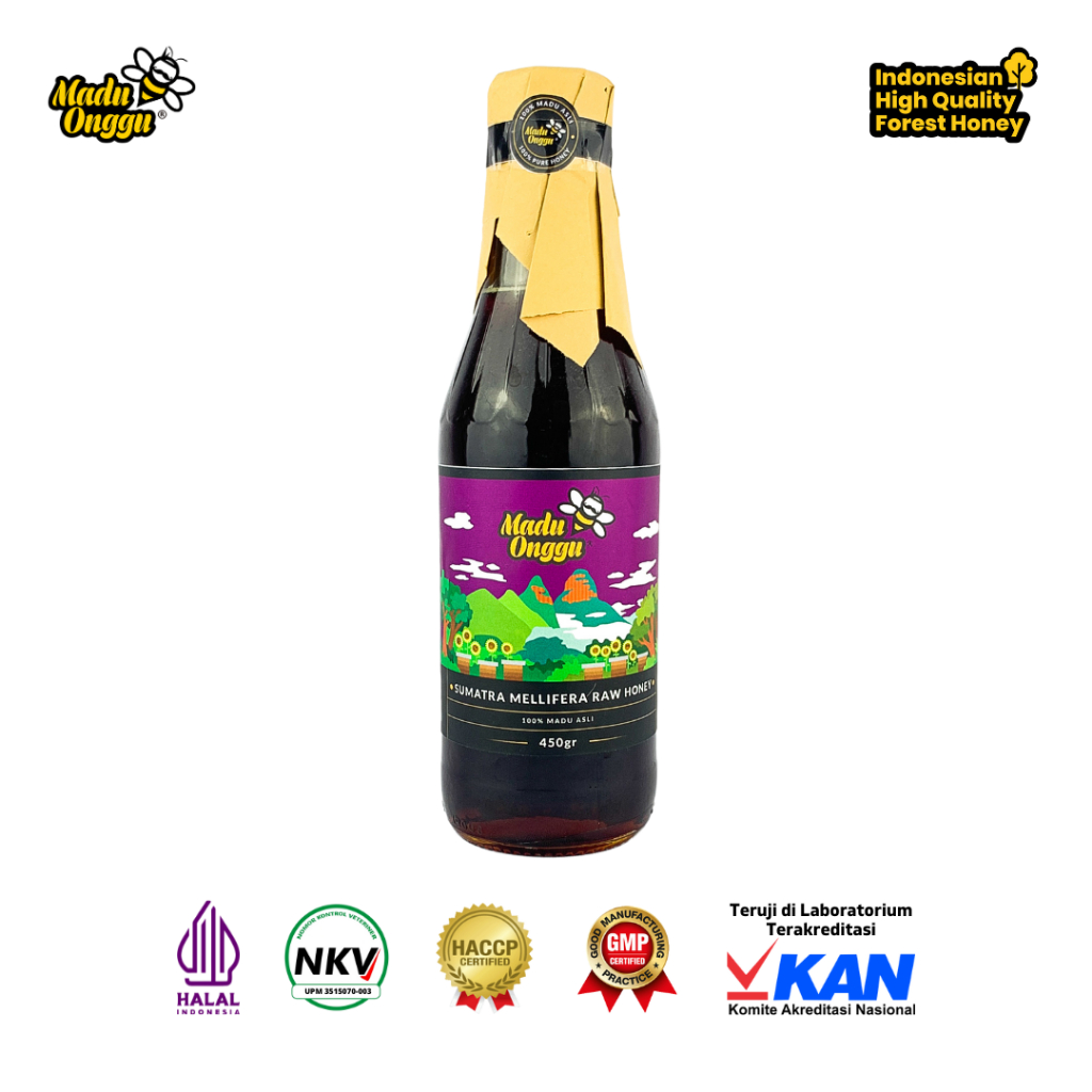 

Madu Asli Murni Madu Onggu Sumatra Mellifera Raw Honey 450gr 100% Nektar Alami Tanpa Pengolahan Apapun