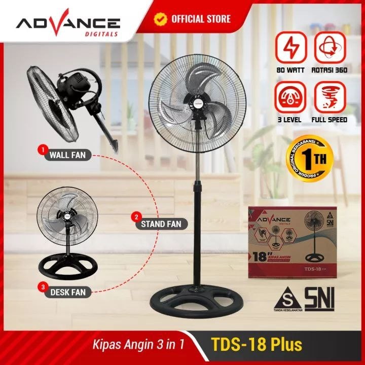 Kipas Angin Advance TDS-18 Plus/TDS 18 Plus 3in1