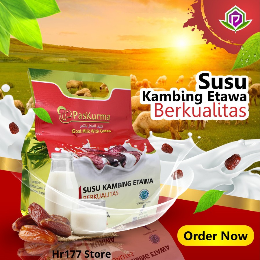 

Susu Kambing Etawa Plus Kurma Paskurma Original Berkualitas 10 Sachet