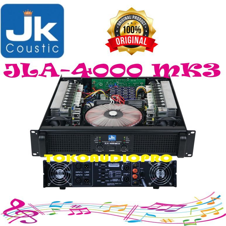 Power Jk Coustic JLA4000 MkIII Power Amplifier Original JLA-4000