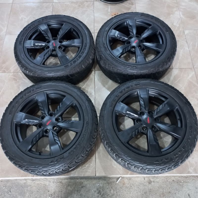 VELG RACING TRD RING 20 + BAN AT BUAT FORTUNER PAJERO EVEREST BLAZER TRITON HILUX
