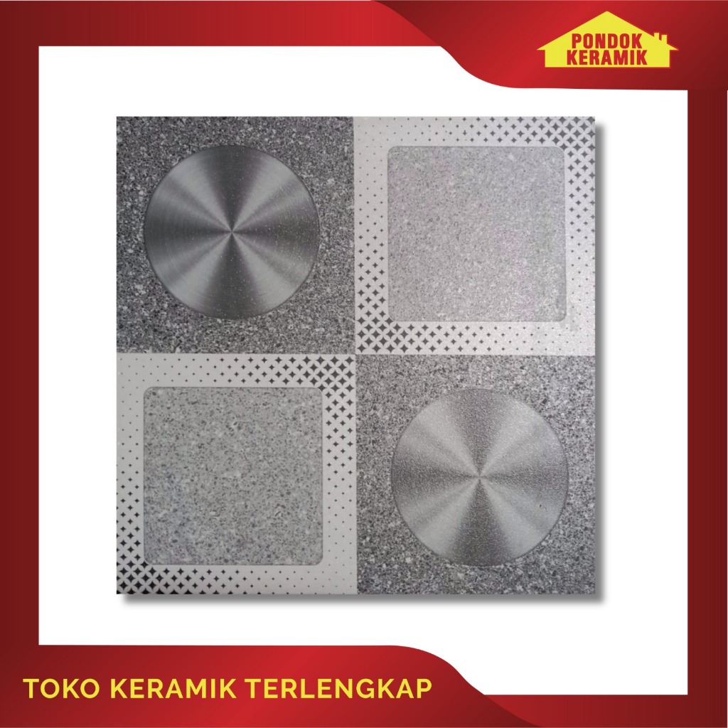 Keramik Lantai Aversa 50x50 Palermo Abu / Keramik Teras