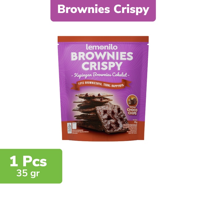 

PRODUK E7I9F Lemonilo Brownies Crispy Chocochips 35g SLB