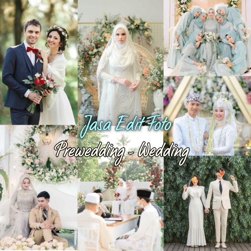 Jasa Edit Foto Wedding/ Prewedding Photoshop Lightroom