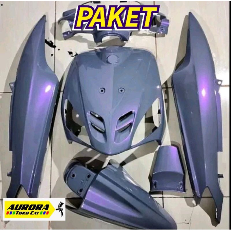 PAKET Cat Lembayung Ungu + Dasaran Abu abu Nardo Stone Grey Penta Super Gloss