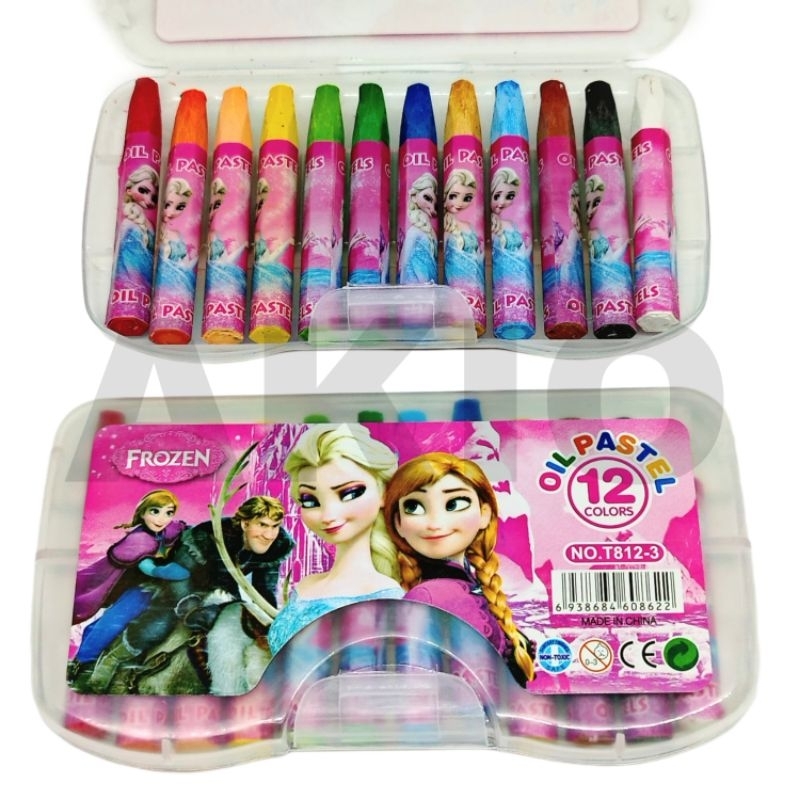 

Crayon Anak Karakter FROZEN ELSA ANNA 12 WARNA Krayon Oil Pastel Lucu Aman Murah T812