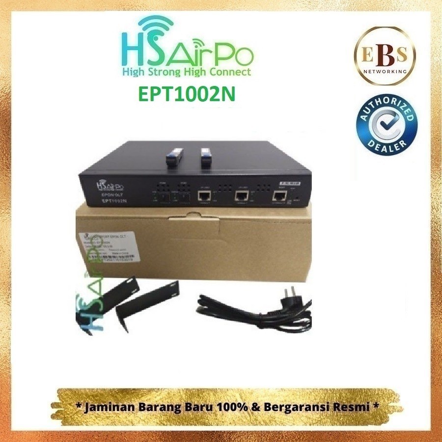 HSAIRPO EPT1002N EPON OLT 2PON EPON OLT 2SFP PON ports with 2 PX20xx