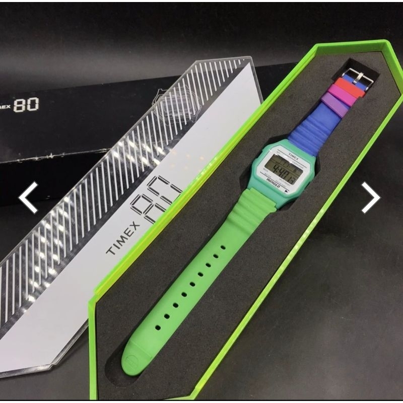 Timex T-80 Rainbow Very Rare Item Second Preloved Original