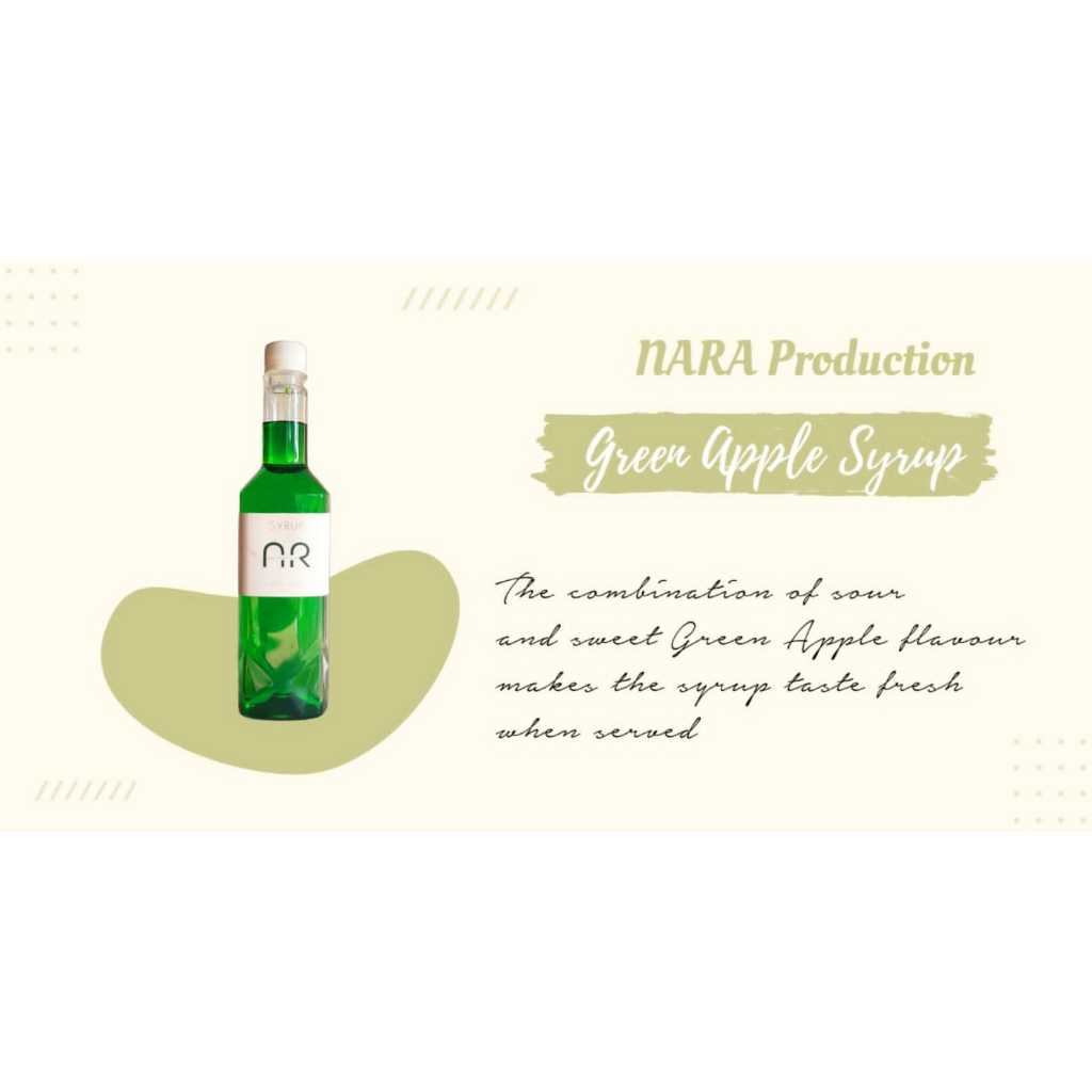 

Green Apple Syrup Nara 750 ML