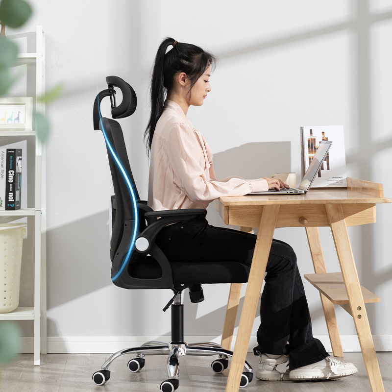 Deli Kursi Kantor / Kursi Kerja Jaring / Office Chair Adjustable E4960