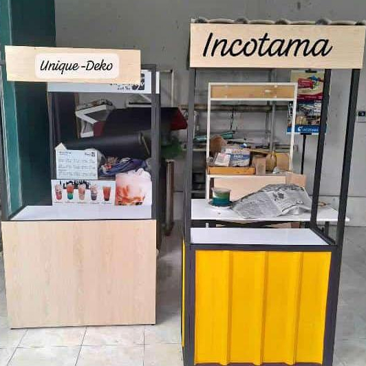 Booth Lipat Portable | besi holo tebal tahan lama