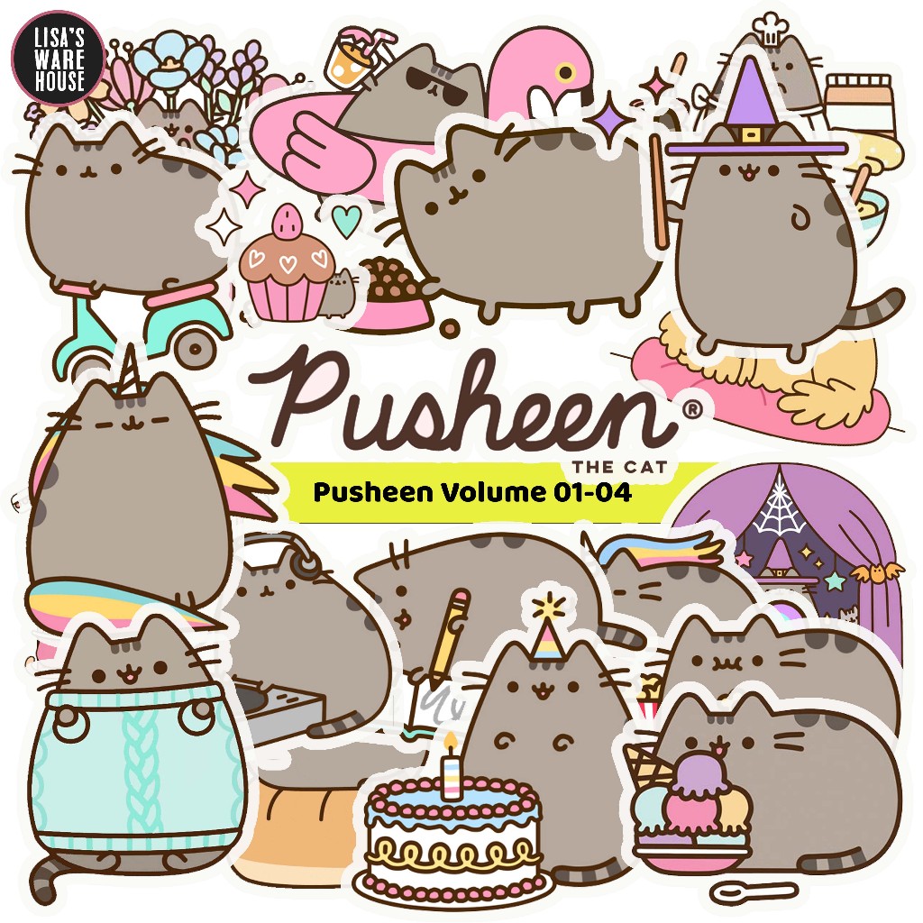 

Sticker Pusheen The Cat Volume 01-04