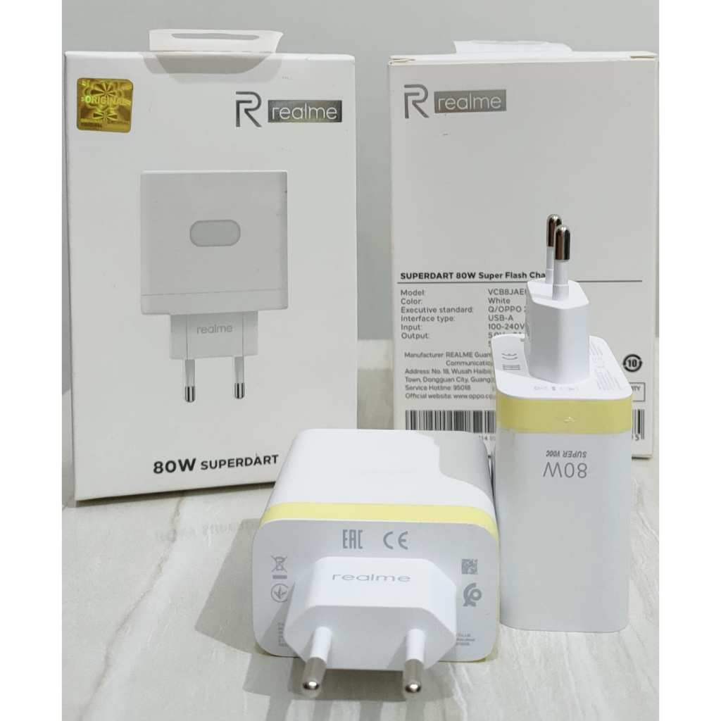 Adapter Charger 80W Fast Charging Super Vooc