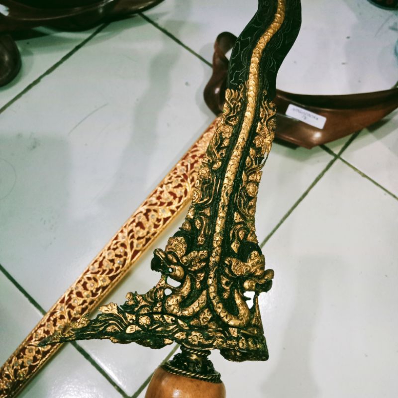 Keris Nogo Temanten Kinatah Kamarogan Gagah