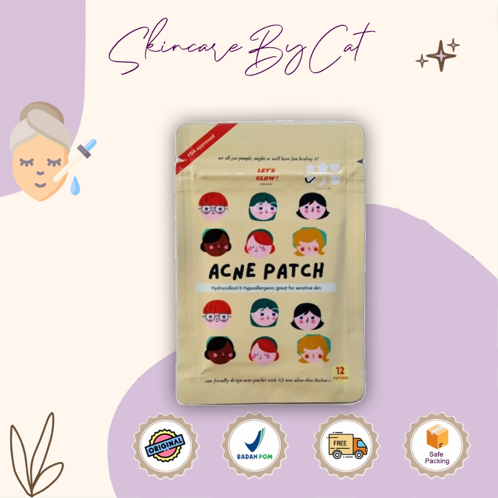 Acne Patch Hydrocolloid by Lets Glow | acne patch hydrocolloid | stiker jerawat
