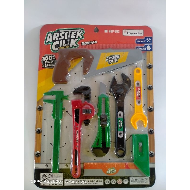Mainan Alat Tukang Tools Set / Arsitek Cilik