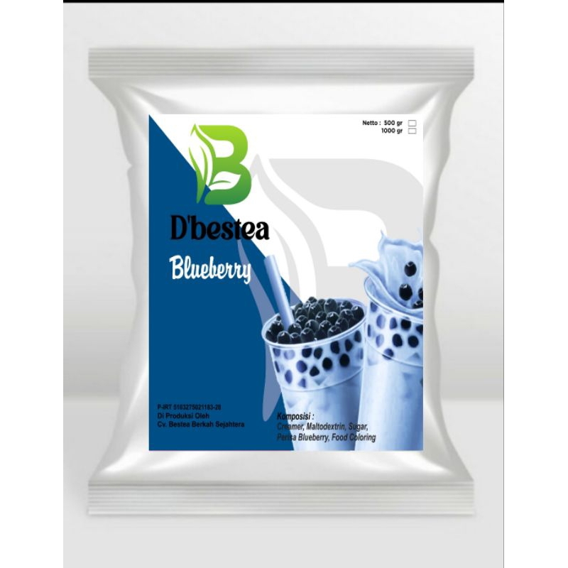 

Bubuk Minuman Rasa Blueberry Reguler 500 gram Powder Drink