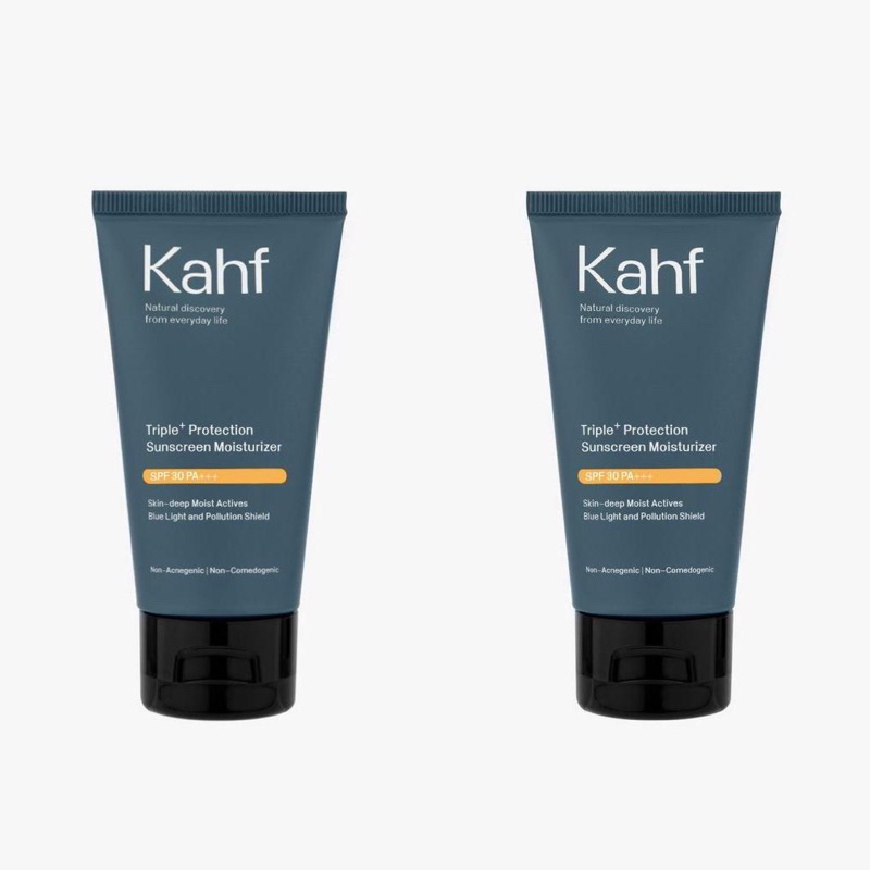KAHF Triple+ Protection Sunscreen Moisturizer SPF 30 PA+++ Sunscreen Wajah Pria