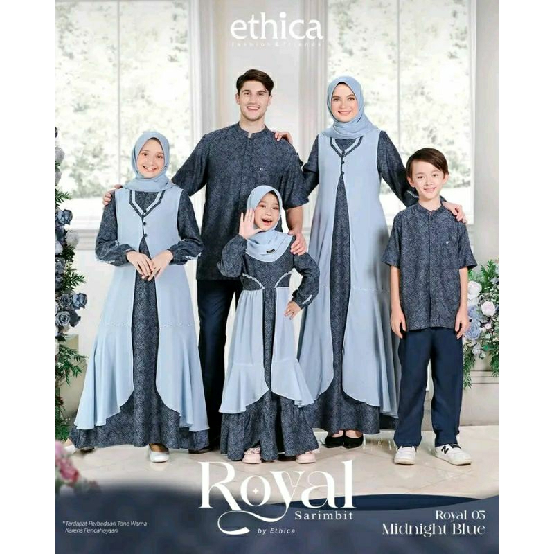 Ethica Gamis Sarimbit Royal 05 Midnight blue