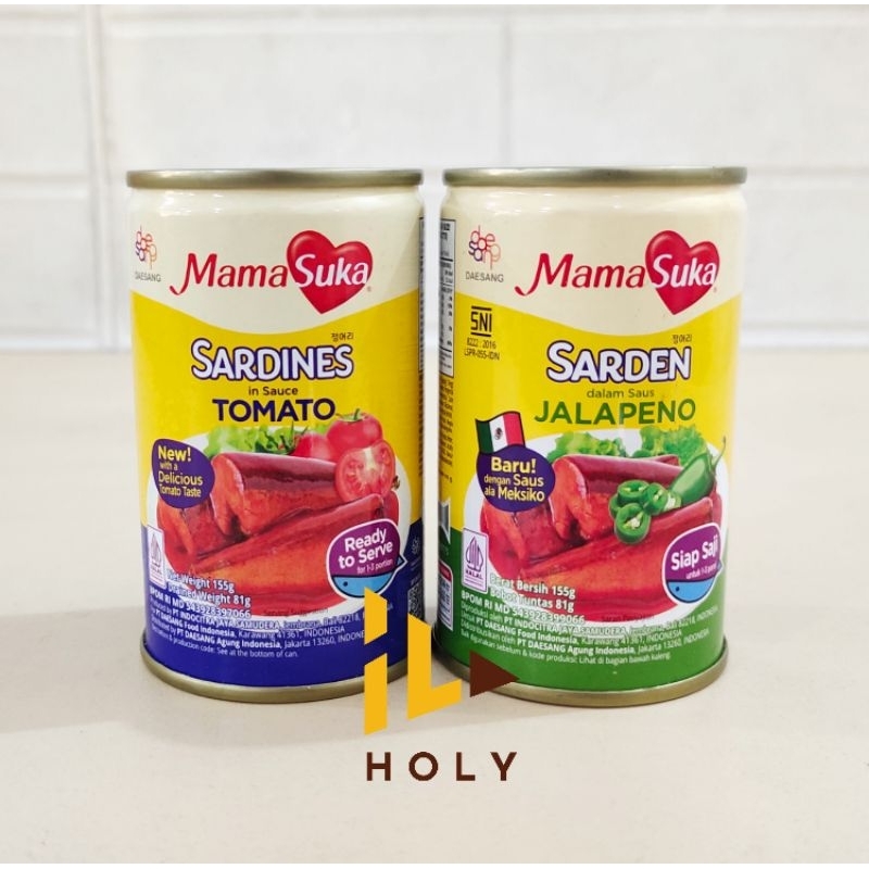 

MamaSuka Sarden Sardines Kaleng (155gr) / Mama Suka Sarden Kaleng