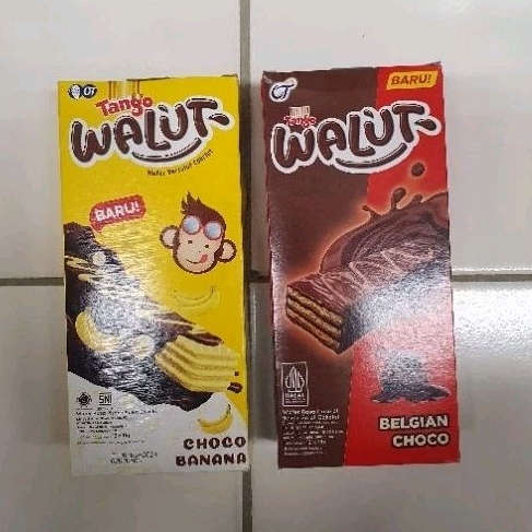 

Tango Walut wafer CHOCO BANANA /BELGIAN CHOCO biskuit salut Coklat ( isi 12 ) per box