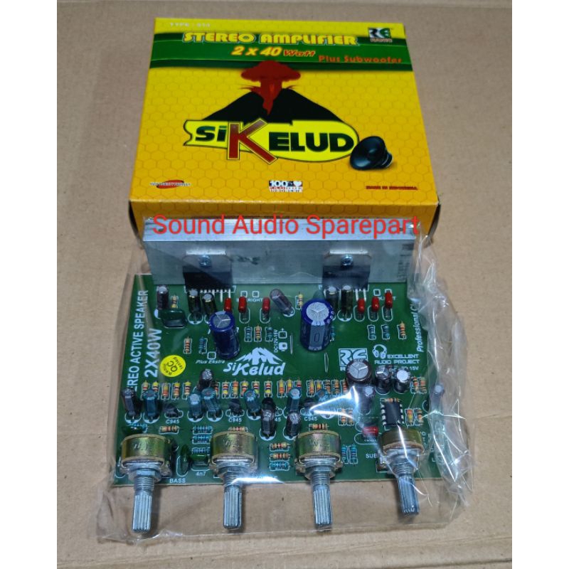 KIT AKTIF SPEAKER AMPLIFIER TDA2004/2005 PLUS SUBWOOFER ( SI KELUD )