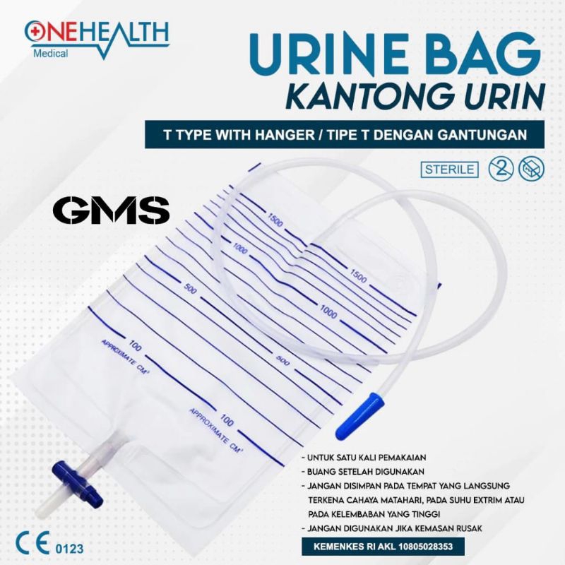 HEALTHCARE Urine Bag Hanger Type T / T-Valve Per Pcs Kantong Urine Dengan Gantungan/ TYPE T WITH HAN
