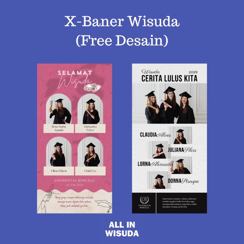 X-Banner Wisuda / Congratulations Graduate  Free Desain Sepuasnya