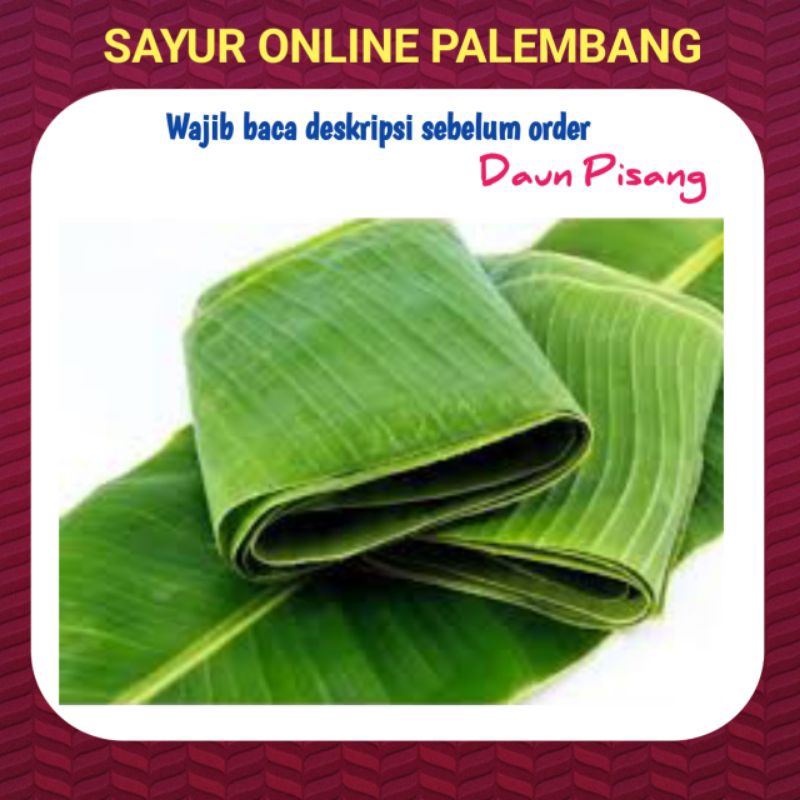 

Daun Pisang Per Ikat - Pasar Toko Tukang Sayur Online Palembang