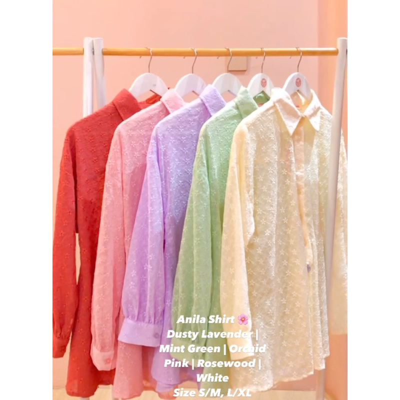 Anila Shirt Top Riamiranda Bhrava RM Winter 2023 Baju Ria Miranda Atasan Blouse Original Kemeja