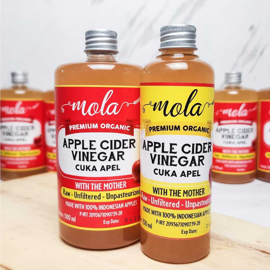 

Mola Cuka Apel Organik / Apple Cider Vinegar Organic With The Mother Untuk Diet Alami