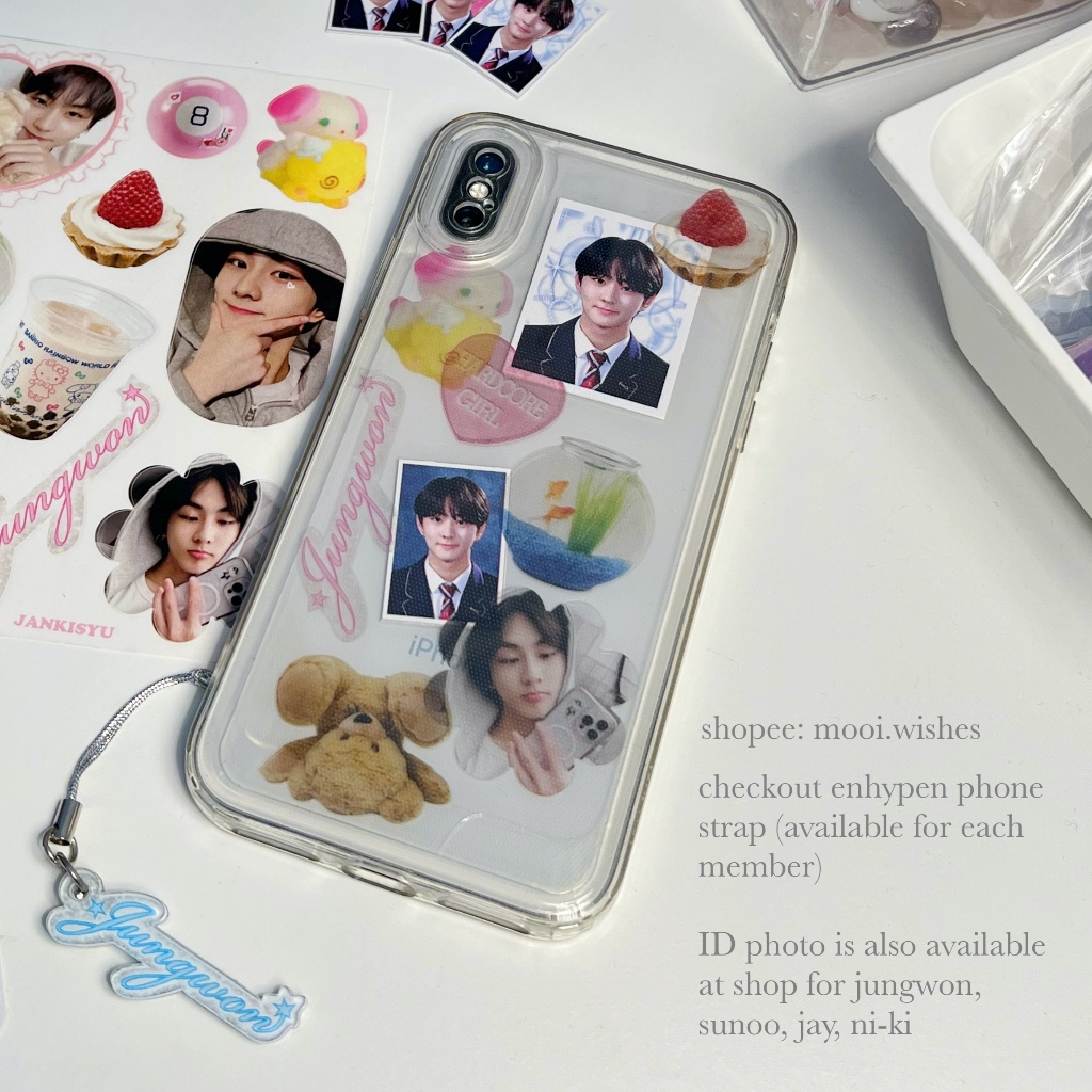 

Sticker Enhypen Transparan Deco Handphone