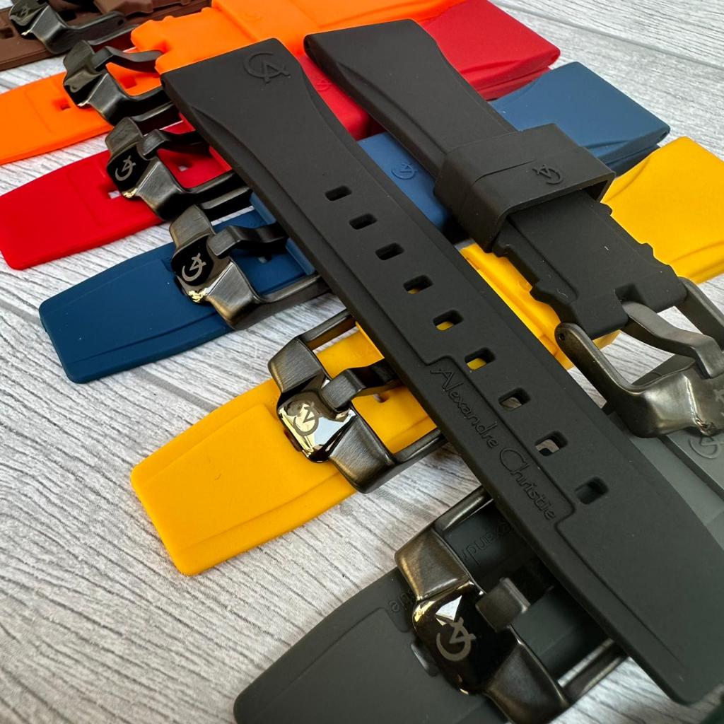 Tali Jam Karet Silikon Alexandre Christie, Strap Rubber Silikon Alexandre Christie