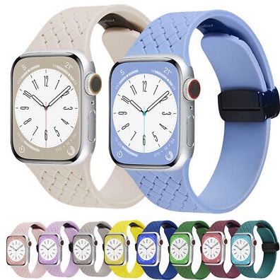 KODE C36O Strap Apple Watch Silicone Magnetic Square Pattern Strap iWatch Series 12345SE678Ultras9Ultra2