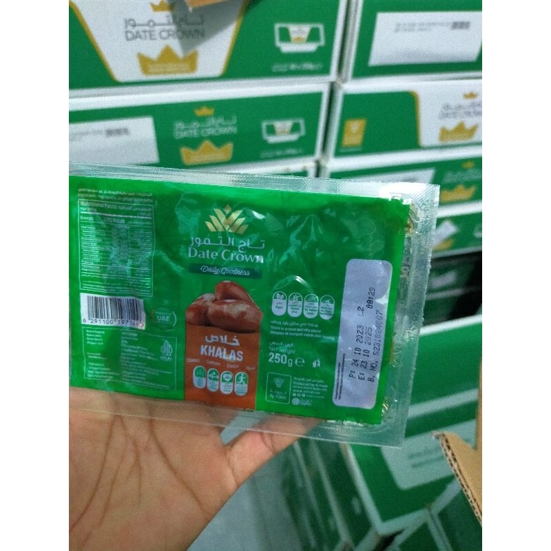 

Khalas Vakum 250gr 1dus isi 40pcs