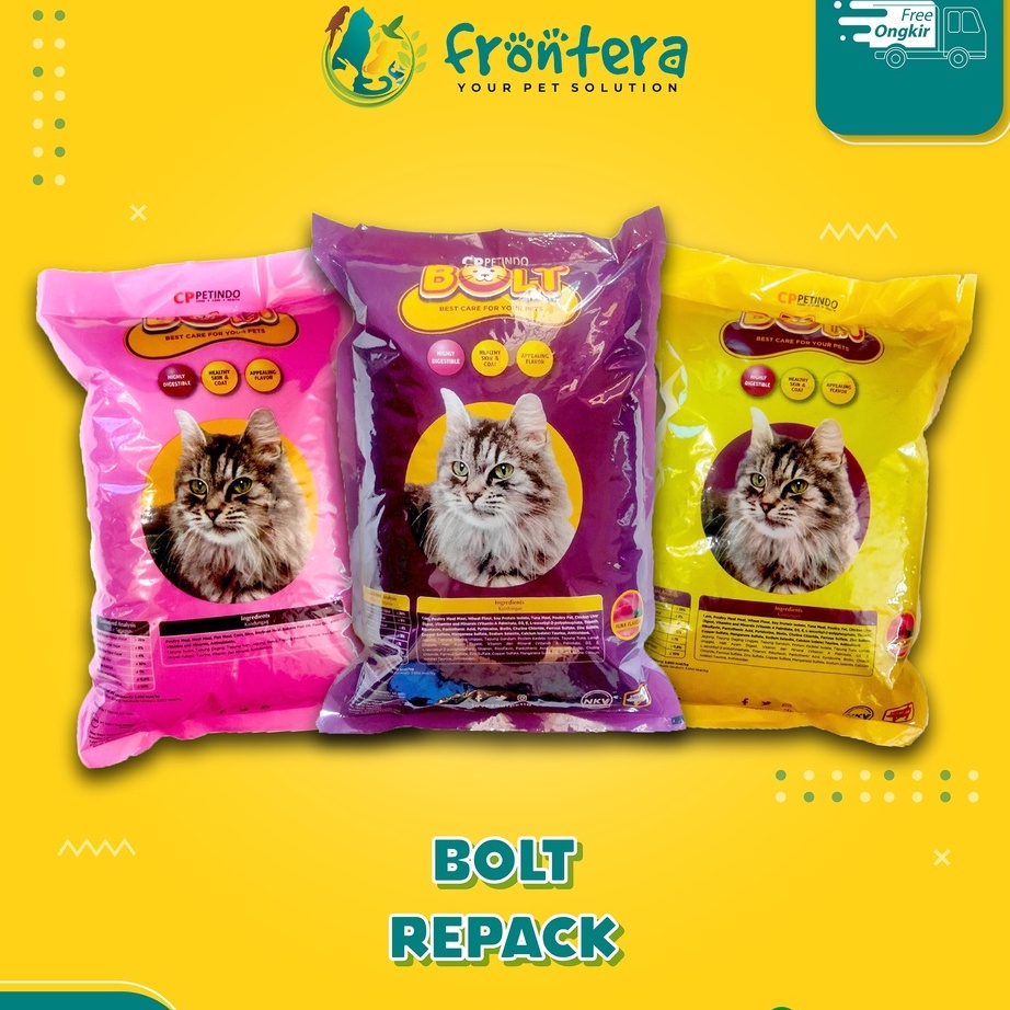 BOLT CAT FOOD Repack Bolt Cat Food Cat Dry Food Makanan Kucing