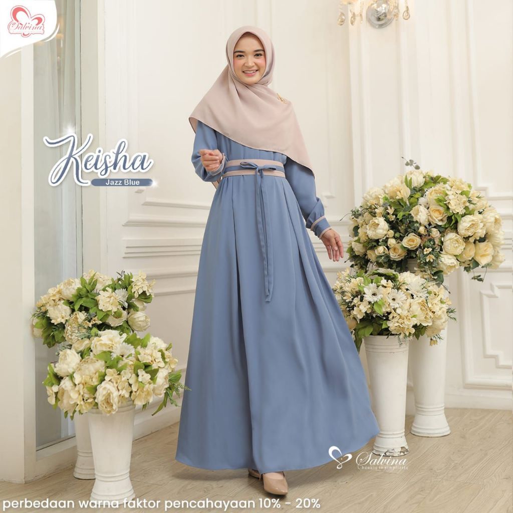Salvina Hijab Dress Keisha Quality Premium Syar'i Dress - Gamis Wanita