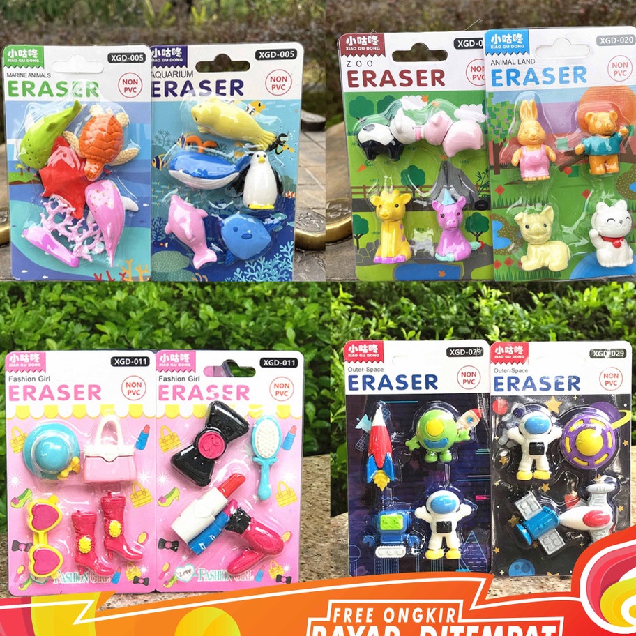 

Terlaris FAYES COD Eraser Karakter Penghapus Pensil Karakter 1 Set Motif 3D Lucu Keren STY33