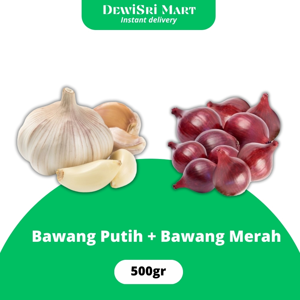 

Bawang Merah + Bawang Putih 500gr - Dewi Sri Mart
