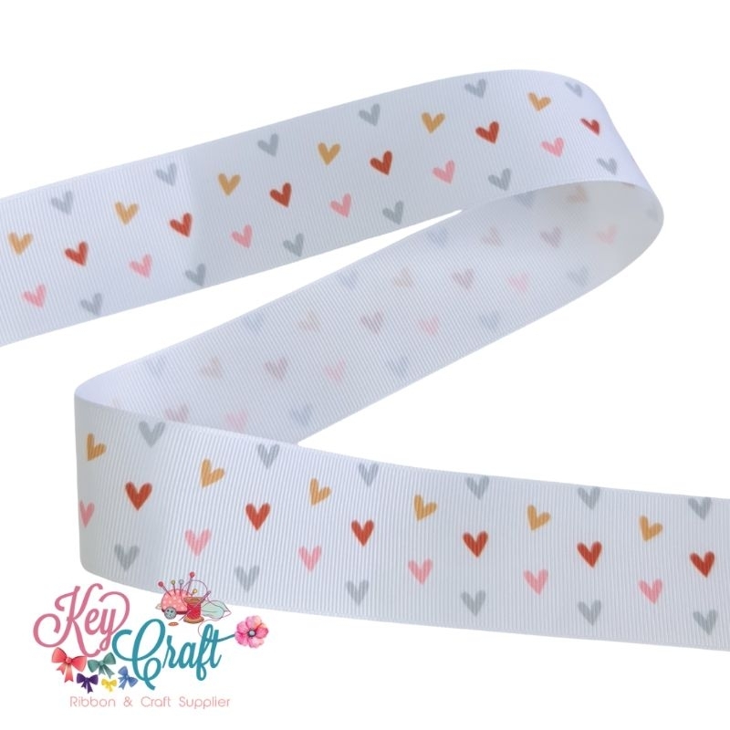 

Pita Grossgrain motif LOVE white size 3,8cm