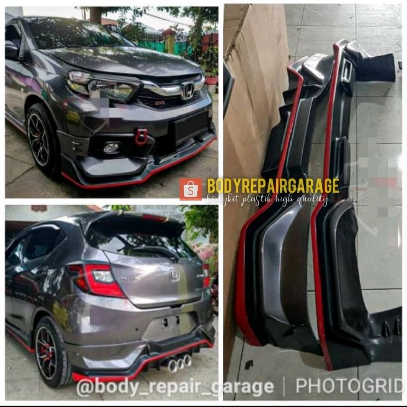 bodykit depan belakang brio tx style | pastik abs | free ongkir