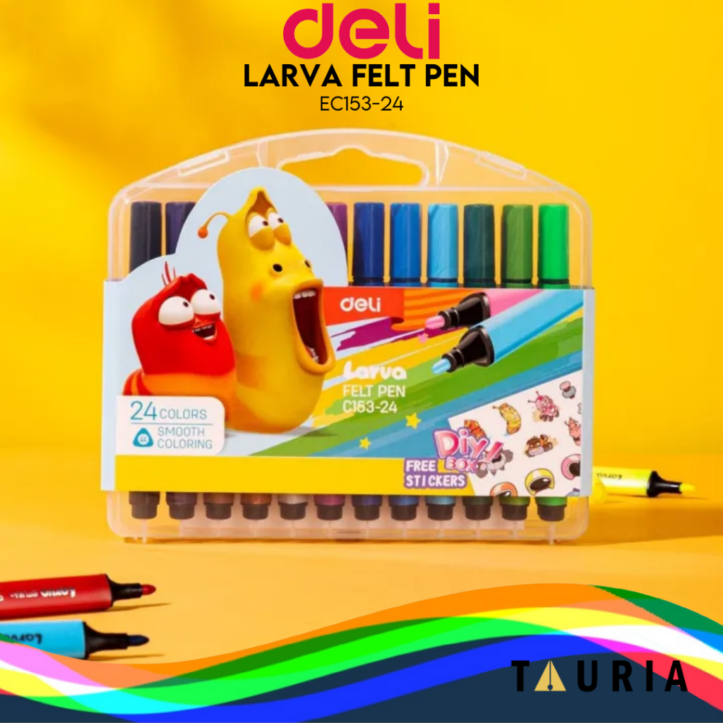 

FELT PEN / SPIDOL WARNA 24 DELI C153-24