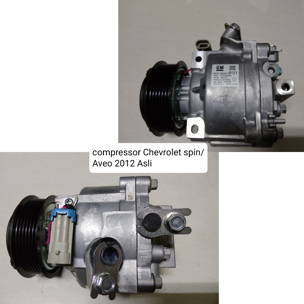 Compressor Kompresor AC Mobil Chevrolet Spin Bensin / Aveo 2012 - Asli Original
