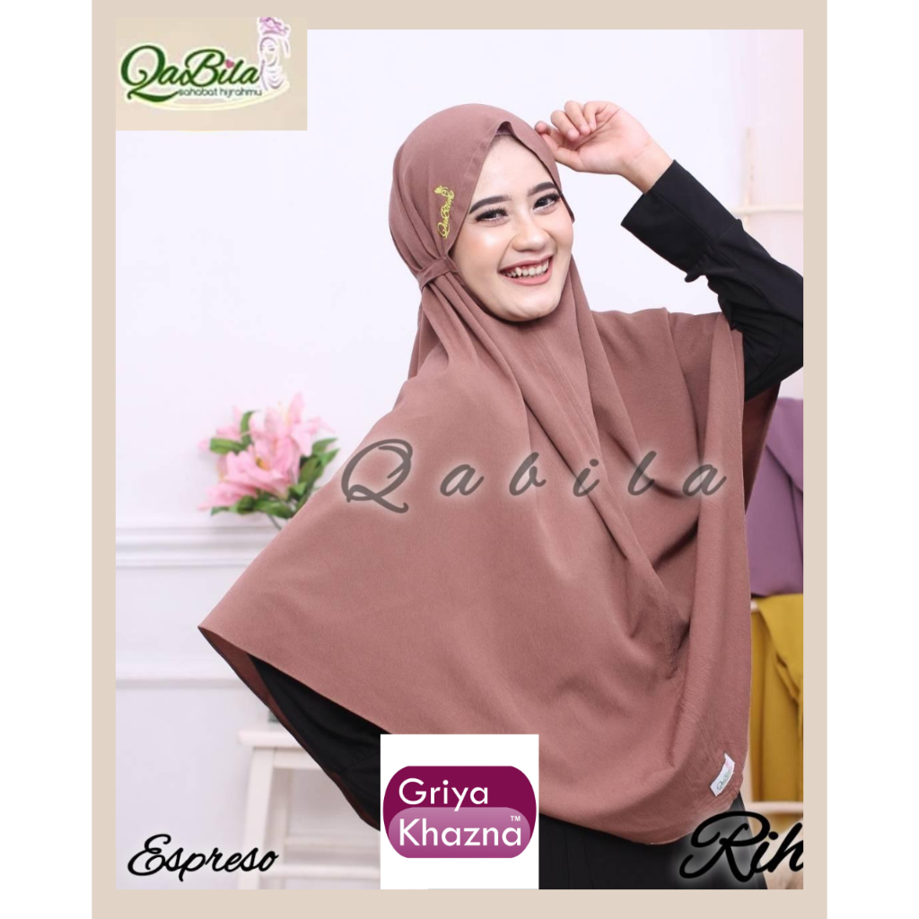 Kerudung Dewasa Bergo Tali Rihanna Jumbo By Qabila