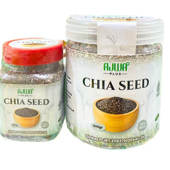 

CHIA SEED AJWA PLUS (175GR/350GR) / CHIA SEEDS ORGANIK ORIGINAL