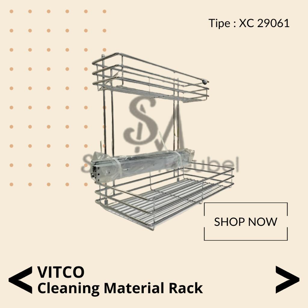 VITCO Cleaning Material Rack Stainless Steel XC 29061