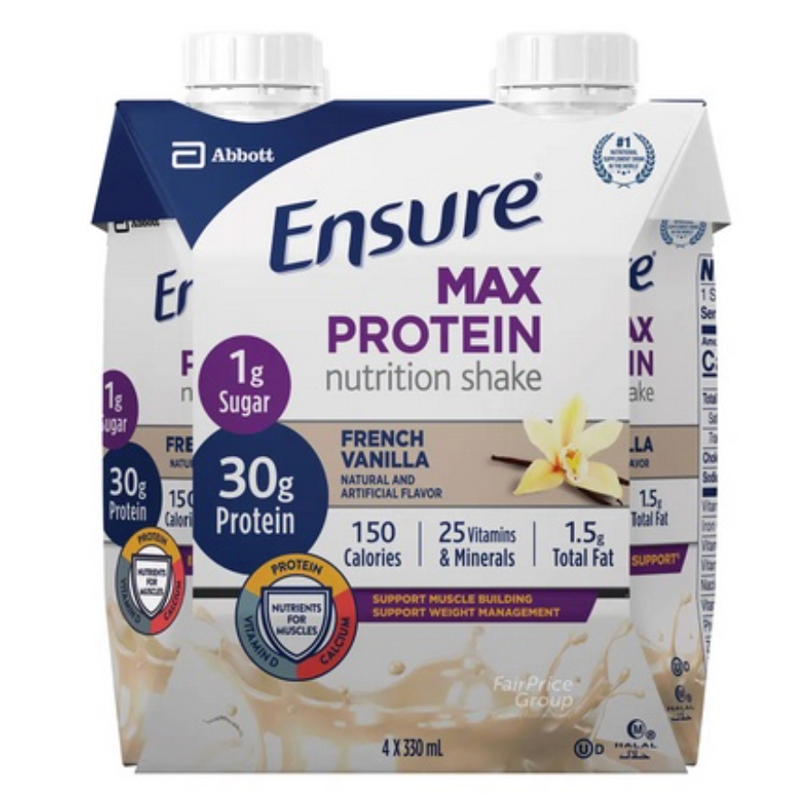 

Abbott Ensure Max Protein Ready to Drink Liquid Vanilla 4x330ml