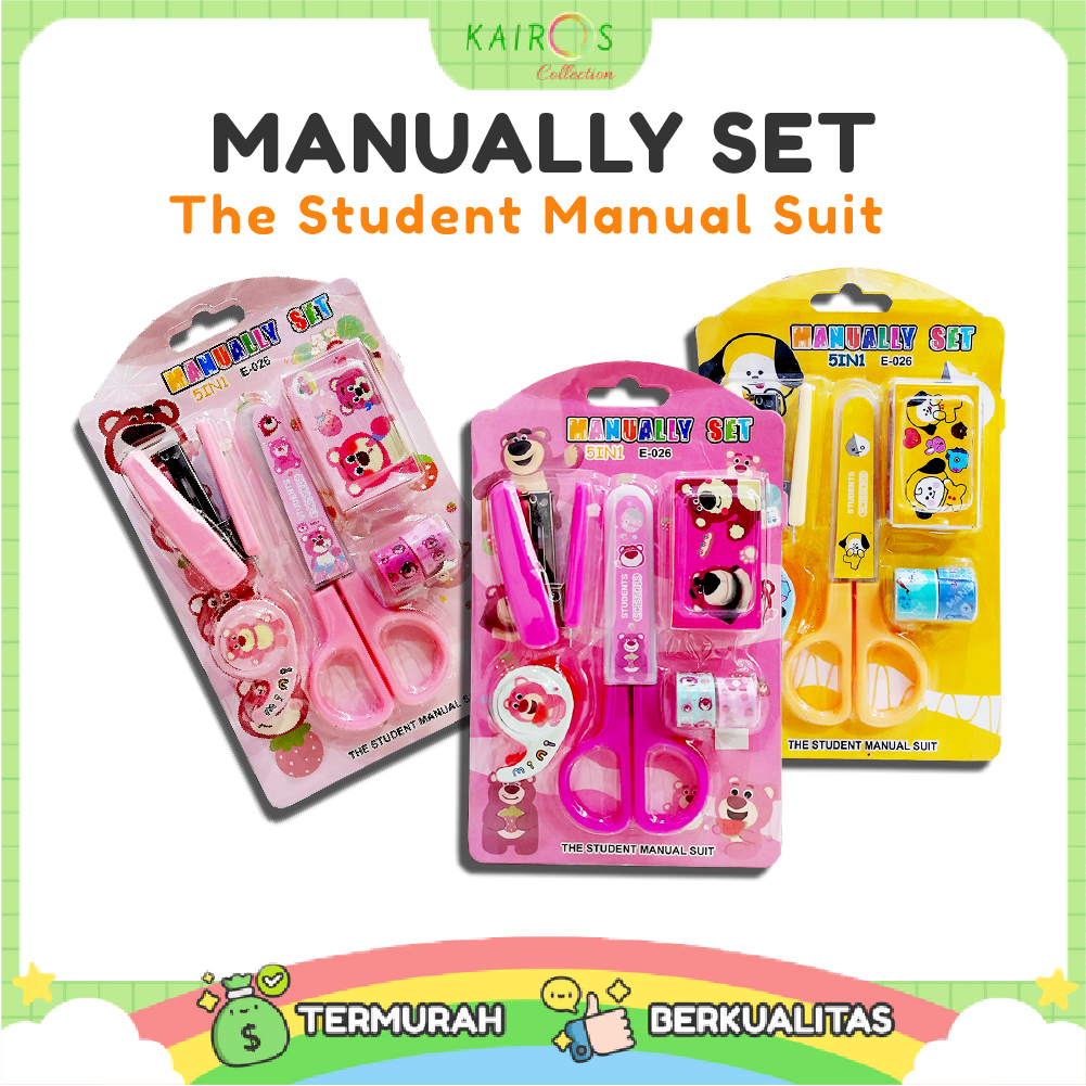 

Manually Student Set Stationery - Perlengkapan Set Alat Tulis